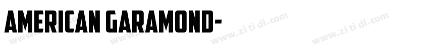 American Garamond字体转换 American Garamond字体转换